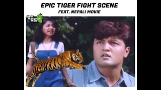 Epic Tiger Fight Scene Feat Nepali Movie Wort Fight Scene Ever [upl. by Strage]