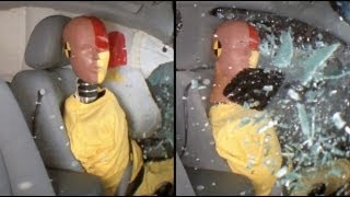 IIHS unbelted rearseat passenger crash test [upl. by Virginie]