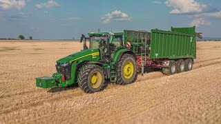 Claas Axion 960  Vaderstad Topdown 500  John Deere 8r 340  Agroliner [upl. by Sapphera]