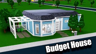 Blue Budget Bungalow Speedbuild • Roblox Bloxburg • 53K [upl. by Burner]