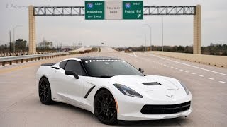 Hennessey C7 Corvette Runs 200 MPH on Texas Toll Road [upl. by Nimajnab]