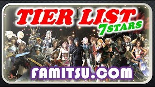 FFBE 7 Stars Tier List from Famitsu The 7s is coming soon [upl. by Aikym]