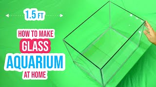 DIY Building a 15 feet Glass Aquarium  Fish Tank at Home 🐟 [upl. by Ellennahc]