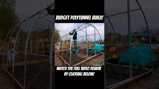 Polytunnel Build At The Allotment Garden shorts gardening [upl. by Anauqahs]