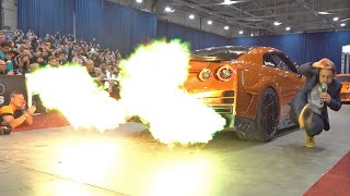 Biggest Flames Seen on a Nissan GTR 1041HP TopSecret GTR R35 with Armytrix [upl. by Encratis]