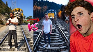 INTENSE GTA 5 vs REAL LIFE Challenge [upl. by Aggappe]