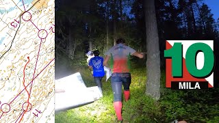 Orienteering Skellefteå Sweden 10mila at night [upl. by Hesky]