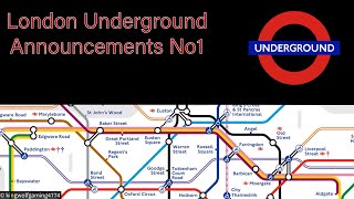 London Underground Announcements ￼No1 Central Metropolitan amp Victoria Line londonunderground [upl. by Leunas]