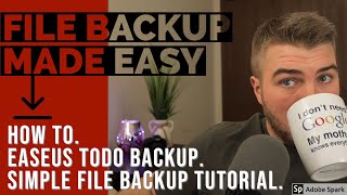 Dont Lose Your Files  BACK IT UP  EaseUS Todo Backup Software Tutorial [upl. by Notnirb]