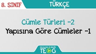 Cümle Türleri 2  Yapısına Göre Cümleler 1 [upl. by Adiv]