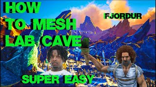 Ark Survival How To Mesh Lab Cave Fjodur Mesh Opening [upl. by Charlene]