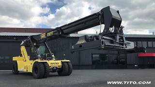 titocom  Hyster reachstacker lifting amp Elme spreader functions [upl. by Lime231]