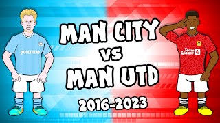 🔵MAN CITY vs MAN UTD🔴 20162023 Manchester Derby Goals Highlights [upl. by Trimmer722]