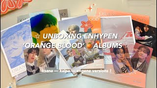 ✩ UNBOXING enhypen orange blood album ksana kalpa engene ver [upl. by Kcirdahs125]