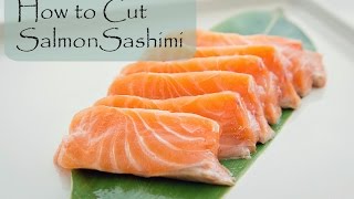 How to Cut Salmon for Sashimi and Nigiri  Fish for Sushi [upl. by Rehpotsirahc]