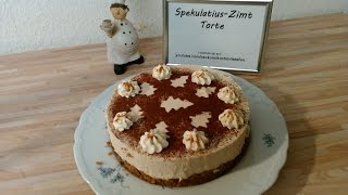 Weihnachtliche Spekulatius Zimt Torte  Rezept  Tutorial [upl. by Refennej416]