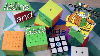 Mains and Goals for WCA World Championship 2019 CubingUSA Nationals 2019 [upl. by Oralie]