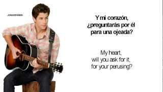 Letra de quotintroducing mequot Nick Jonas en español e Ingles [upl. by Rosie441]