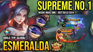 ESMERALDA BEST BUILD 2024  BUILD TOP GLOBAL ESMERALDA GAMEPLAY  MOBILE LEGENDS✓ [upl. by Ennylhsa]