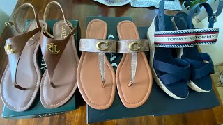 COACH RALPH LAUREN amp TOMMY HILFIGER SUMMER SHOES UNBOXING [upl. by Yerocal768]