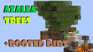 Automatic AZALEA TREE and ROOTED DIRT Generator  Tutorial  Minecraft [upl. by Nnyliak]