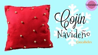 COJÍN con CASCABELES 🎄❤️  Fieltro  Fácil  Varianidades D [upl. by Mayer]