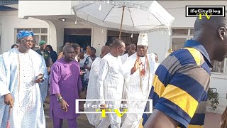 See How Ooni of Ife Oba Adeyeye Enitan Ogunwusi Received EFCC Chairman Ola Olukoyede at Palace [upl. by Einot]