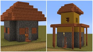 How to build a Minecraft Village small house 5 amp 6 114 savanna [upl. by Allecnirp997]