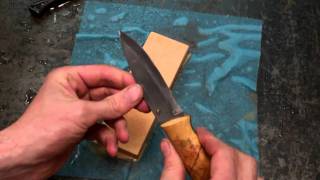 How To Sharpen A Bushcraft Knife [upl. by Aloin52]