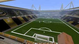 Minecraft Borussia Dortmund Stadion  Downloadlink [upl. by Gilges]