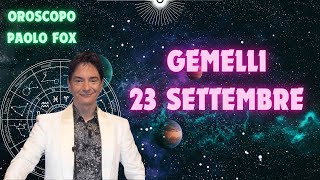 Gemelli ♊️ Loroscopo di Paolo Fox  23 Settembre 2024  Un Lunedì bestiale [upl. by Hebel]