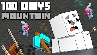 100 Days  MINECRAFT MOUNTAINS [upl. by Ceevah]