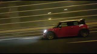 Mini cooper s compressor anti lag flame exhaust sound [upl. by Pence]