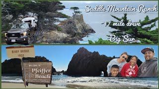 Saddle Mountain Ranch  17 Mile drive  Big Sur  Pfeiffer fallsbeach [upl. by Aiva]