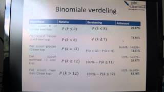 Binomiale verdeling [upl. by Hali]