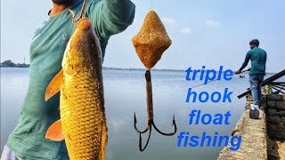 tribal hook float fishing  fishing videos  pocharam dam fishing [upl. by Seaman797]