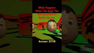 beating the answer 3 in Baldis Basics baldi baldisbasics shorts short [upl. by Randolph]