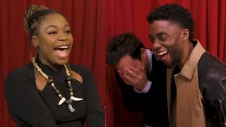 Chadwick Boseman SURPRISES Black Panther Fans With Jimmy Fallon [upl. by Kerry61]