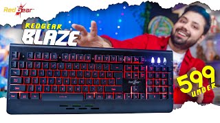 Redgear Blaze SemiMechanical Gaming keyboard  Best Gaming Keyboard under 1000 in 2023 [upl. by Conlee]