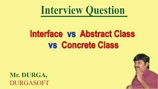 Interface vs abstract class vs concrete class [upl. by Aimej303]