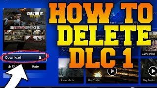 HOW TO DELETE DLC OFF OF COD WW2 HOW TO DELETE ANY DLC OFF OF ANY GAME 2018 [upl. by Dora772]