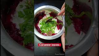 Alia Bhatt Fav Recipe Beetroot raita  Chukandar ka raita Skin glowing raita Yt Shorts [upl. by Pope607]