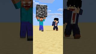 HELP Herobrine Power Up Running With Bigger And Bigger Bedrock friendship shorts trending anime [upl. by Fulbert]