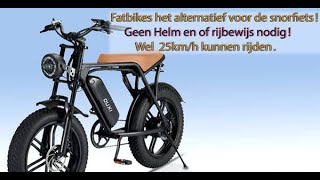 FatBike Alternatief voor de snorfietsen en snorscooters EFatBike Ouxi V9 de beste van 2023 [upl. by Oech]