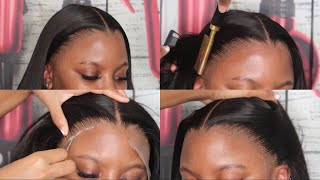 START TO FINISH Frontal Wig Install For Beginners  Bald Cap Method [upl. by Baseler]