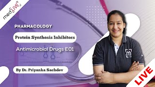 Antimicrobial Drugs E01Mastery  Protein Synthesis Inhibitors Pharmacology by Priyanka Sachdev [upl. by Tiler]