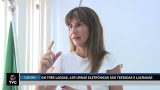 Em Três Lagoas 159 urnas eletrônicas são testadas e lacradas [upl. by Sherfield553]