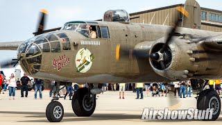 B17 and B25 Flybys  TBM Avenger Reunion 2022 [upl. by Enimrej]