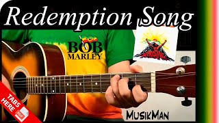 REDEMPTION SONG ⛓  Bob Marley amp the Wailers 🎸🚬 GUITAR Cover  MusikMan N°020 [upl. by Crin31]