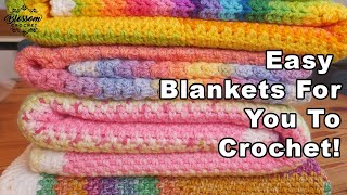 Easy Blankets For You To Crochet Right Now [upl. by Raney]